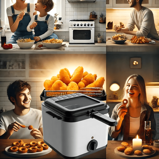 Frytkownica Tradycyjna Deep fryer Olejowa 2,5L do Frytek Ryb Mocna 1000W 12