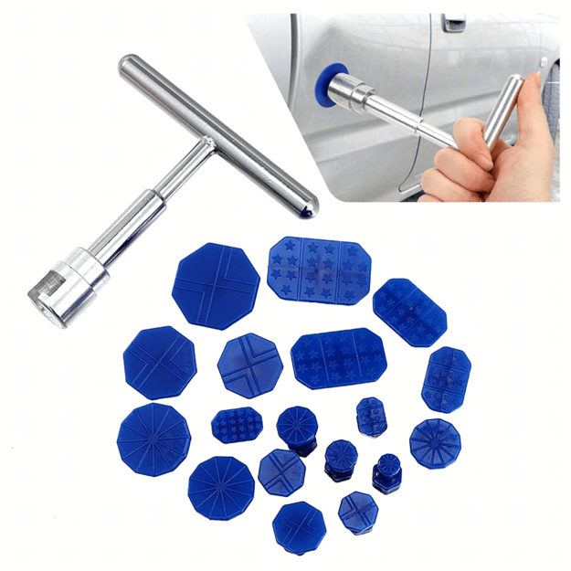 Car Body Dent Removal Kit Puller Hammer + 18 Mushrooms