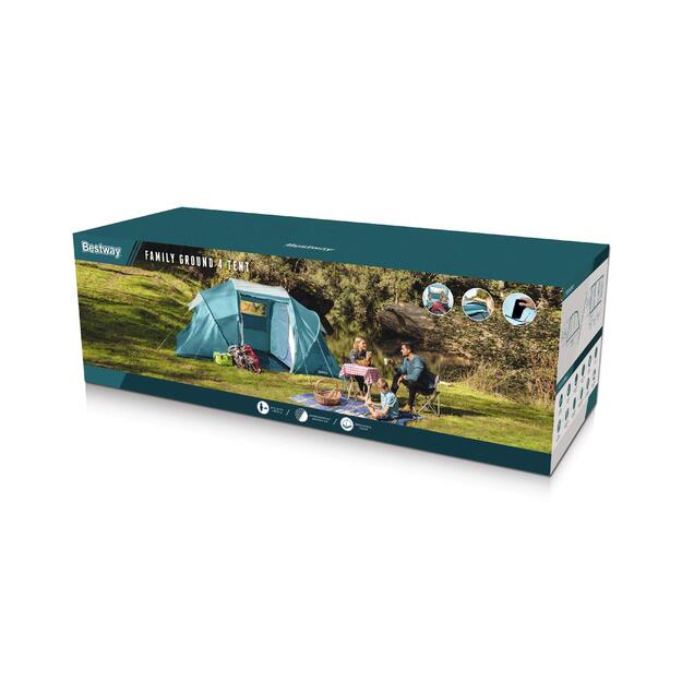  Bestway 68093 Namiot turystyczny Kempingowy Rodzinny Family Ground 4 Osoby 13