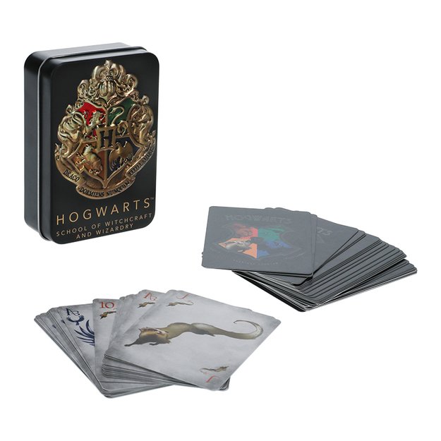 HOGWARTS PLAYING CARDS IN A TIN BLACK 2