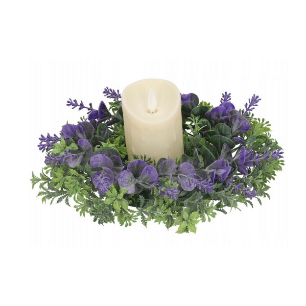 12x LED CANDLE FLAME EFFECT INSERT CANDLE 11CM SET BATTERIES