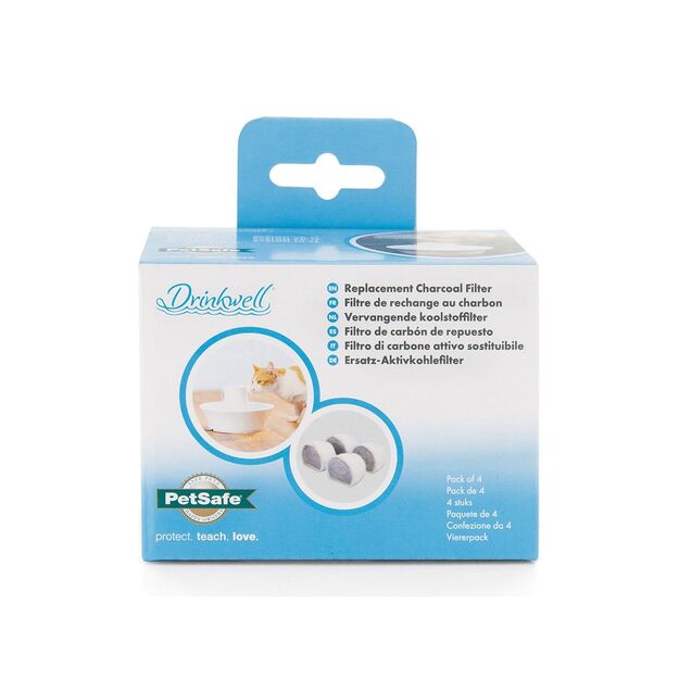 Petsafe - Replacement Charcoal Filter for  Seaside Fontaine - 4 pack - 5 x 5 x 1 inches 1
