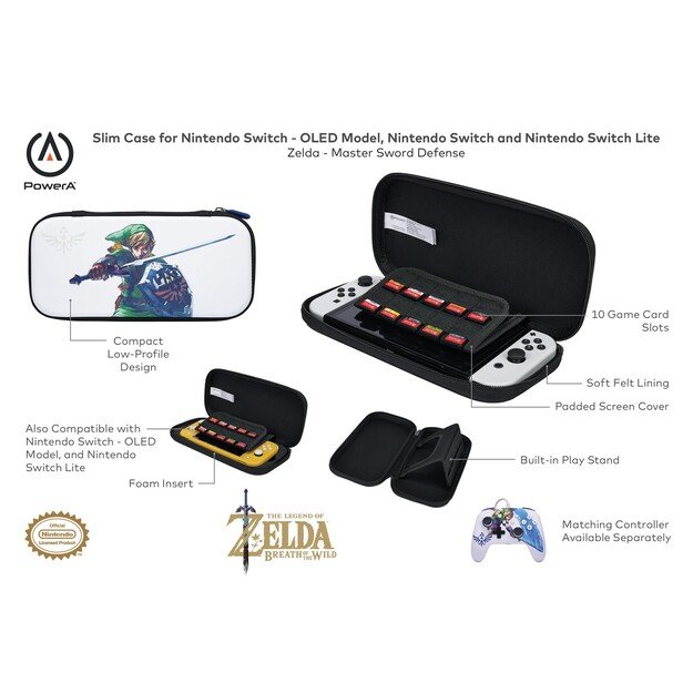 PowerA Slim Case - Master Sword Defense /Nintendo Switch
