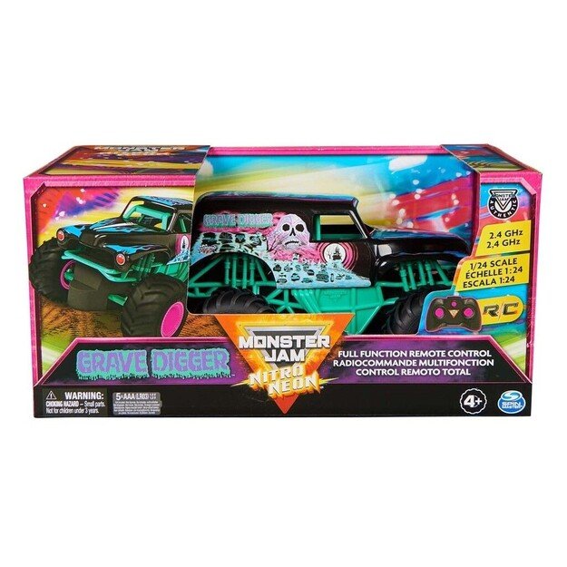 Monster Jam RC 1:24 - Neon Grave Digger (6068268)