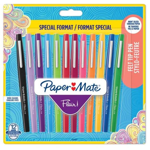Paper Mate - Flair felt tip pen 9+3-Blister (2048987)