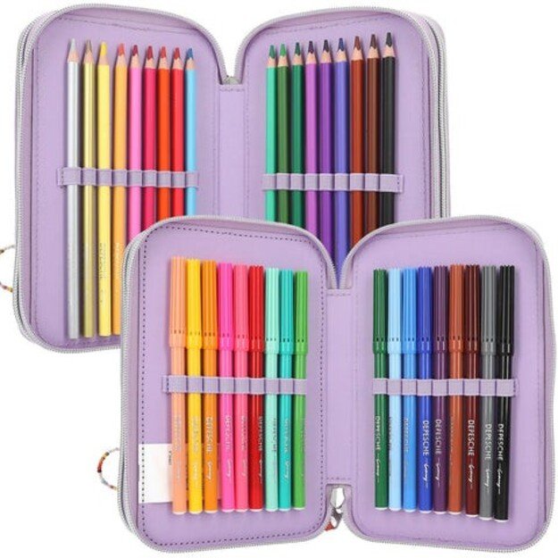 TOPModel - Triple Pencil Case with applied smart phone JOY ( 0412842 ) 1