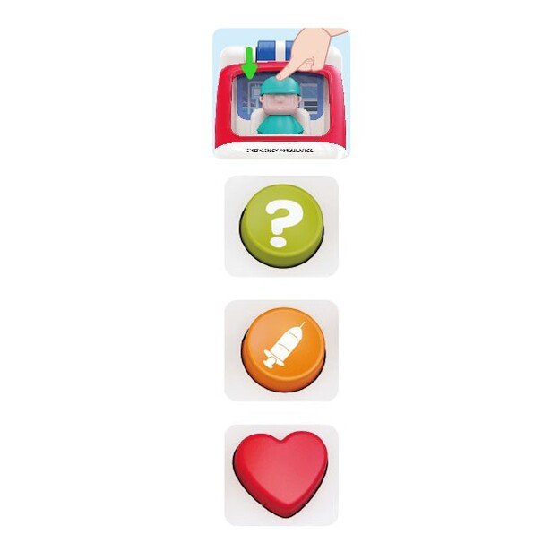 Kinder and Kids - Ambulance with lights, music & movement (K10106)
