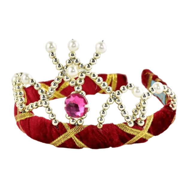 Den Goda Fen - Velvet Tiara - Red (14 cm) (F2534)