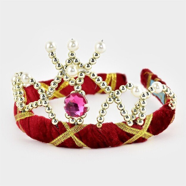 Den Goda Fen - Velvet Tiara - Red (14 cm) (F2534)