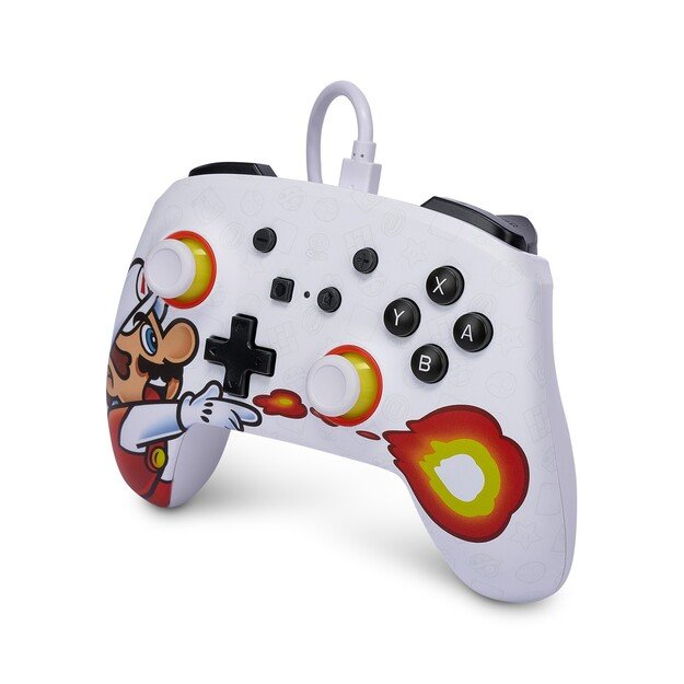 PowerA Enhanced Wired Controller for Nintendo Switch - Fireball Mario