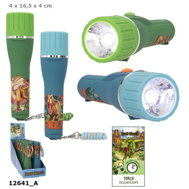 Dino World - Torch With Timer - ass. ( 0412641 )