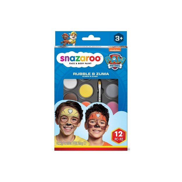 Snazaroo - Paw Patrol - Make-up Colorset - Rubble & Zuma (791109)