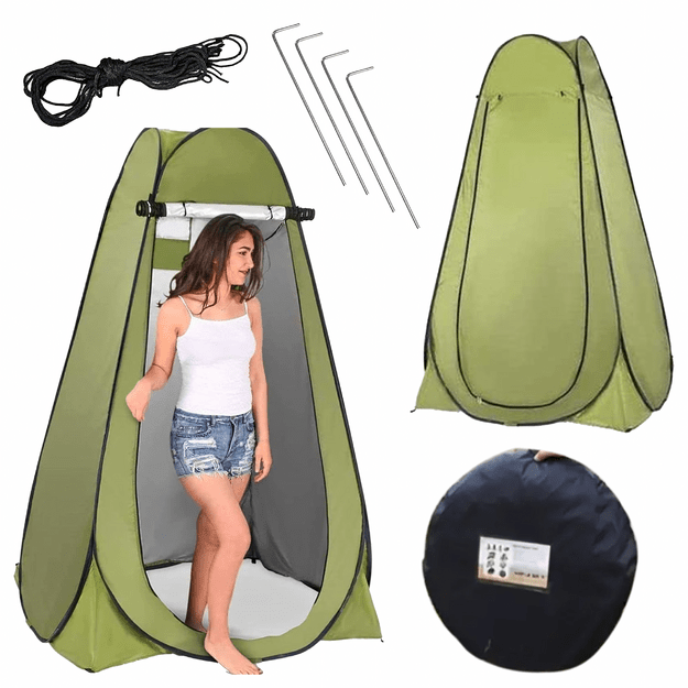 Kokkupandav rannatelk Riietusruum Duširuum Turistide WC