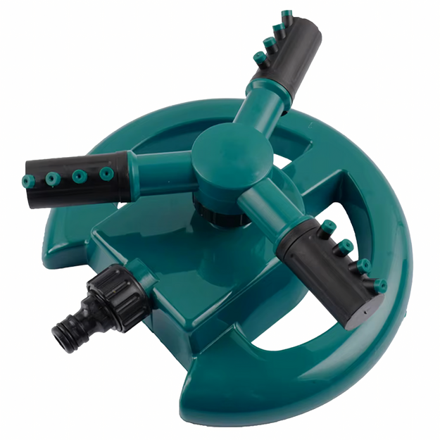 360° rotējošs dārza smidzinātājs ar trim svirām dārza zāliena apūdeņošanai