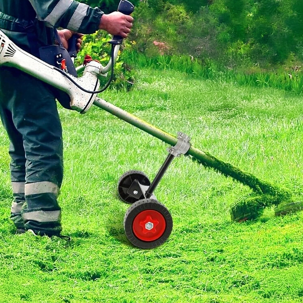 Metal Universal Support Wheels for Lawn Mowers and Trimmers 26-28 mm