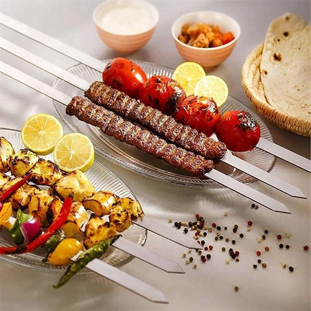 Iesmi Šiš kebabu iesmi Grila iesmi Metāla 4 gab. 50 cm