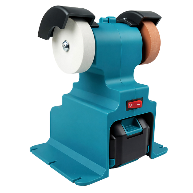 Akumulatora dubultais asināšanas slīpmašīna 2x akmeņiem 2x baterijām