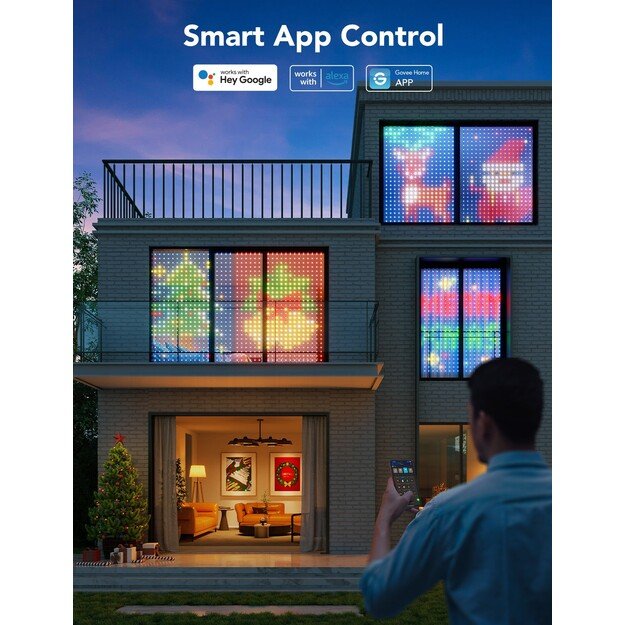 Govee - WiFi & Bluetooth Curtain Lights