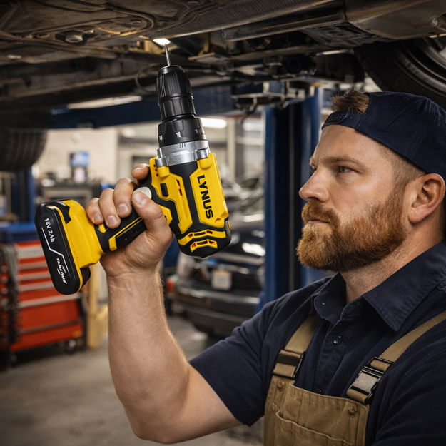 Akumuliatorinių gręžtuvų ir atsuktuvų dėklas 2 x Aku 18V 2 Ah Led