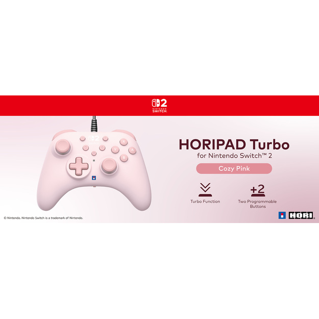 HORI - HORIPAD Turbo - Cozy Pink - Switch 2
