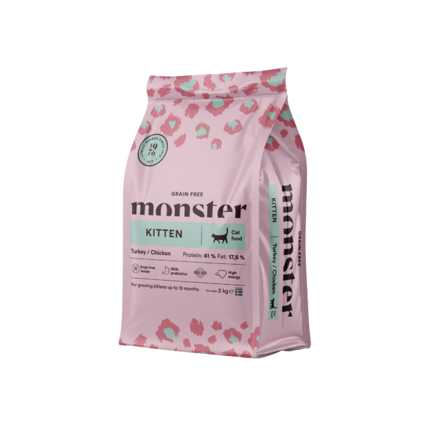 Monster Pet Food - Cat Grain Free Kitten - Turkey/Chicken - 2 kg