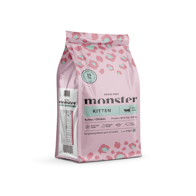 Monster Pet Food - Cat Grain Free Kitten - Turkey/Chicken - 2 kg