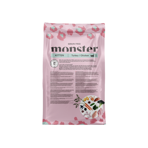 Monster Pet Food - Cat Grain Free Kitten - Turkey/Chicken - 2 kg