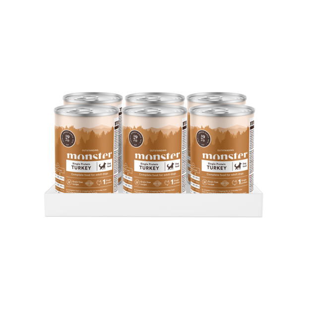 Monster Pet Food - Dog Adult Single Protein Turkey Can - 400 g