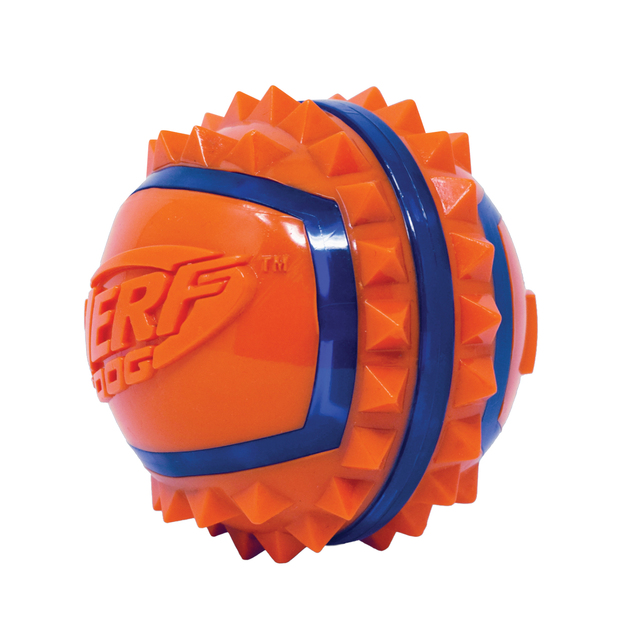 NERF - Nerf Dog Two-Tone TPR Spike Ball - Small - 6.4cm