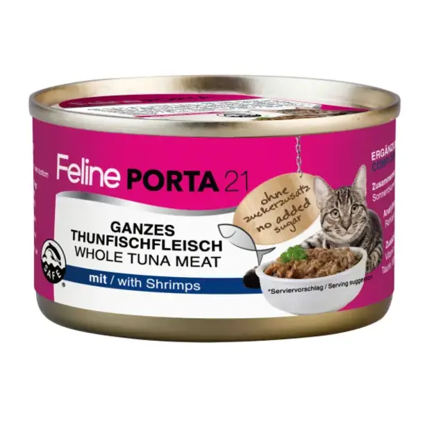 Porta21 - Feline Tuna Meat with Shrimps - 90 g