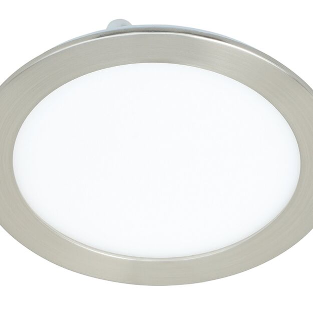 Eglo - Fueva-Z Smart Recessed Light - Brushed Steel Ø16.5 cm - Tunable White - Zigbee & Bluetooth