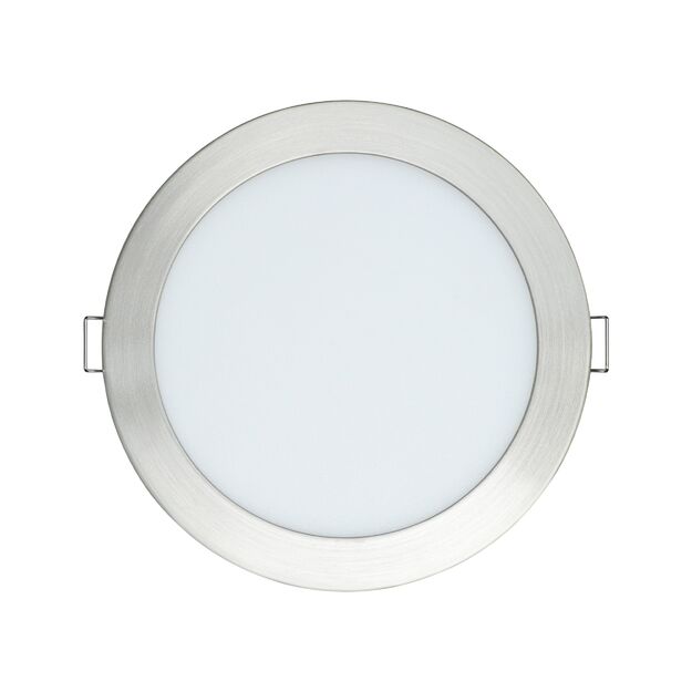 Eglo - Fueva-Z Smart Recessed Light - Brushed Steel Ø16.5 cm - Tunable White - Zigbee & Bluetooth