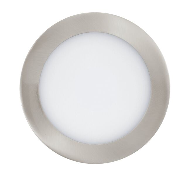 Eglo - Fueva-Z Smart Recessed Light - Brushed Steel Ø16.5 cm - Tunable White - Zigbee & Bluetooth