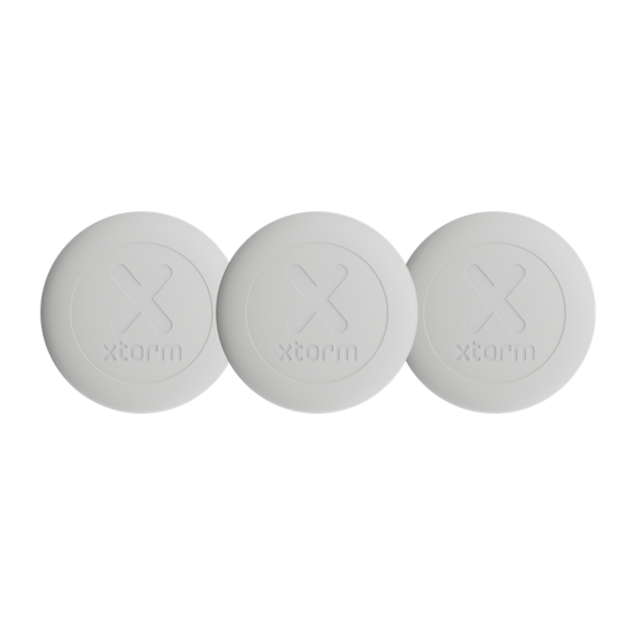 Xtorm - TravelTag 3-Pack - Ash White (iOS & Android)