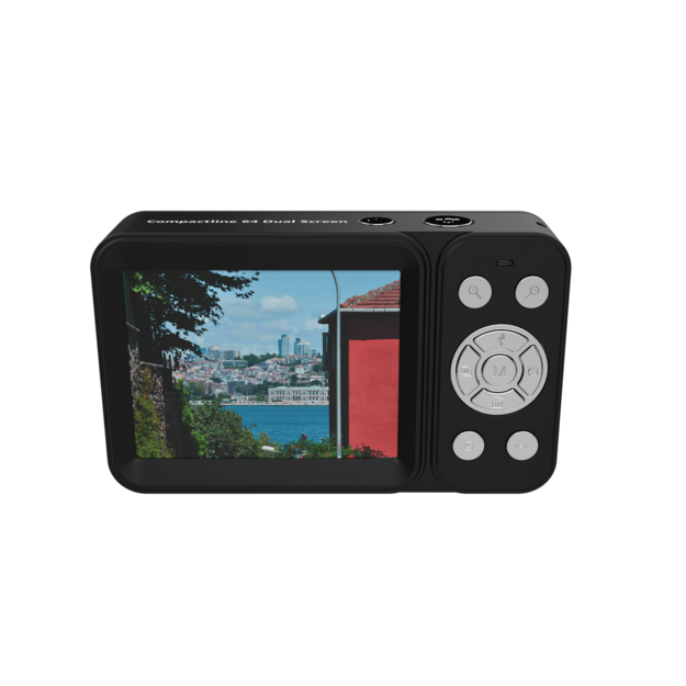 Rollei - Compactline Dual Screen Digital Camera - 64 MP - 4K