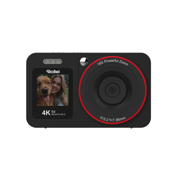 Rollei - Compactline Dual Screen Digital Camera - 64 MP - 4K