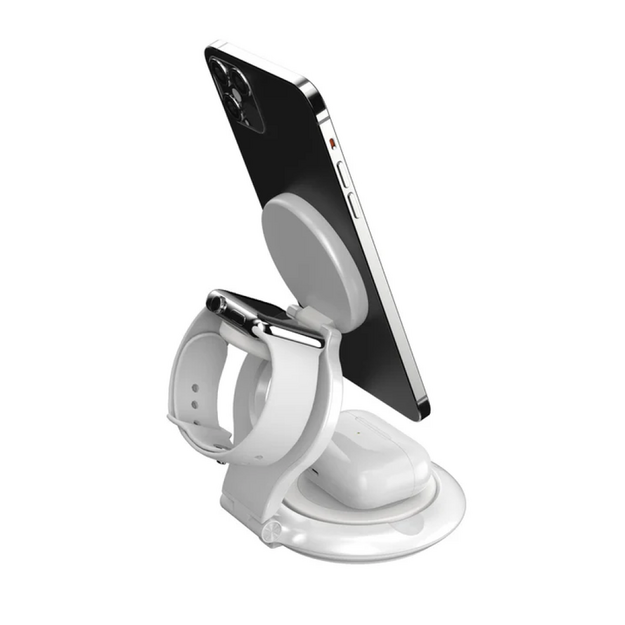 J5create - Qi2 3-In-1 Magnetic Foldable Wireless Charging Station