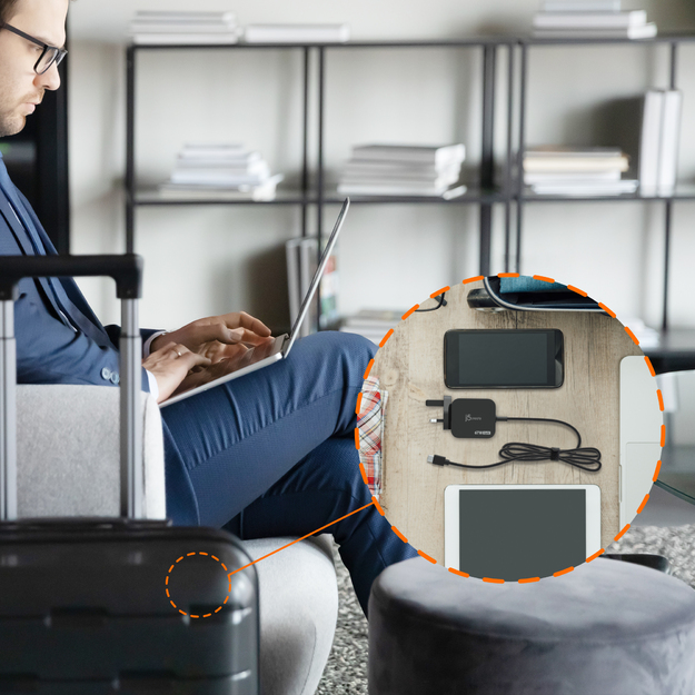 J5create - 67W GaN PD USB-C Mini Charger With 3 Types Of DC Connector - EU