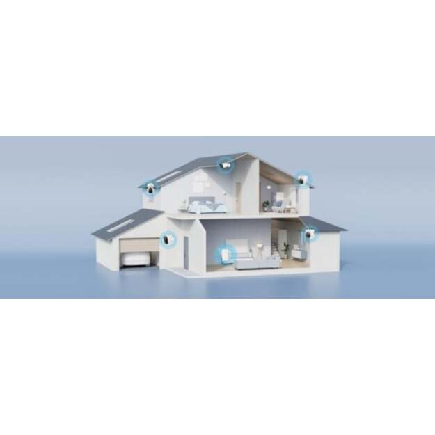 Reolink – Home Hub with 2×Argus 3E Indoor/Outdoor Battery Cameras – White