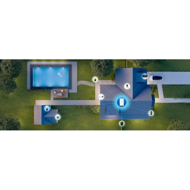 Reolink – Home Hub with 2×Argus 3E Indoor/Outdoor Battery Cameras – White