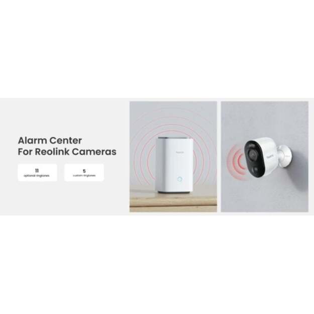 Reolink – Home Hub with 2×Argus 3E Indoor/Outdoor Battery Cameras – White