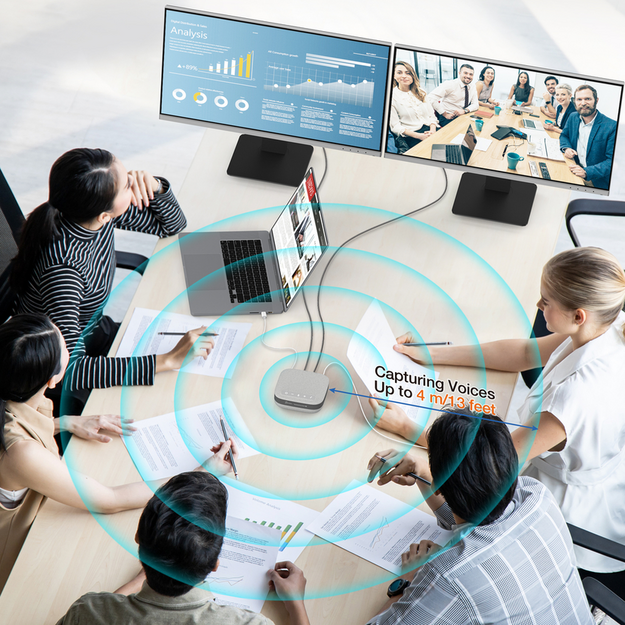 J5create - USB-C Dual 4k Speakerphone Dock Pro