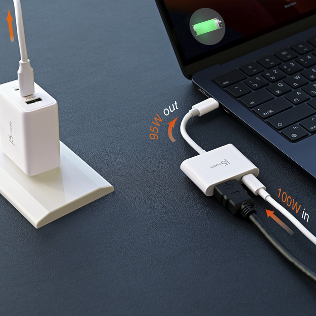 J5create - USB-C To 4K HDMI Adapter With Power Delivery