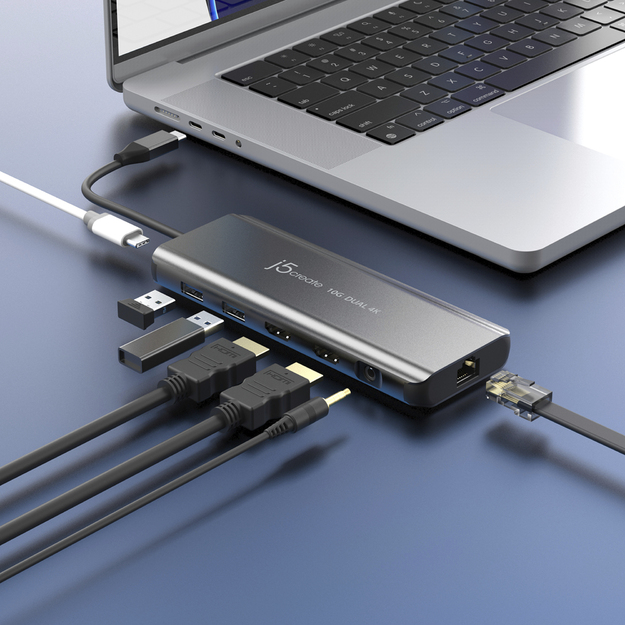 J5create - USB-C Dual 4K HDMI 10Gbps Mini Dock