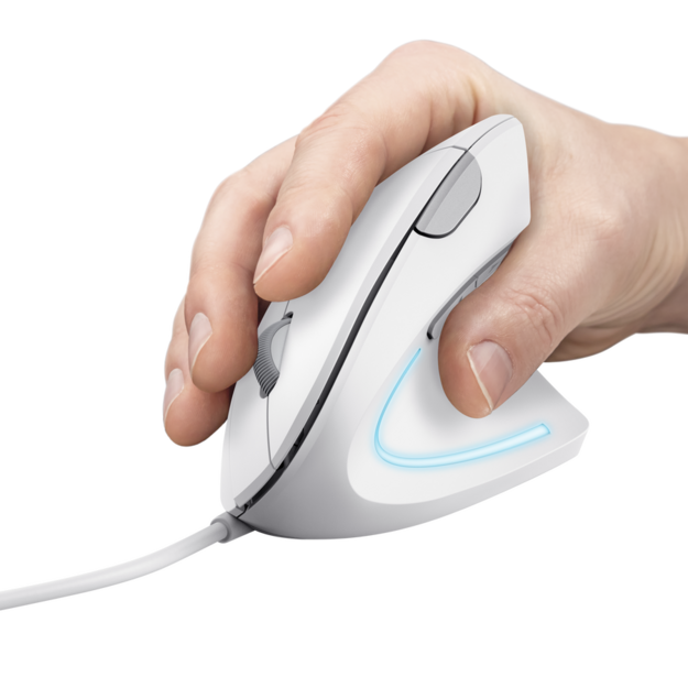 TRUST VERTO ERGO MOUSE - WHITE