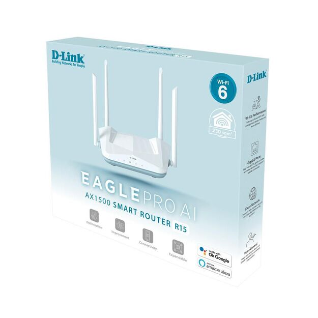 D-Link - EAGLE PRO AI AX1500 Smart Router R15/E