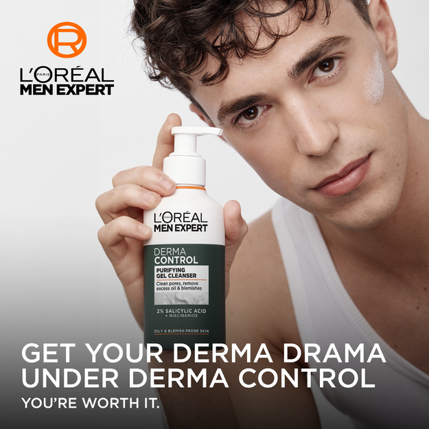 L'Oréal Professionnel - Men Expert Derma Control Purifying Gel Cleanser for sensitive skin - 260 ml