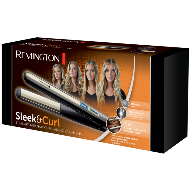 REMINGTON - Sleek & Curl Straightener S6500