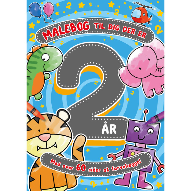 Malebog til dig der er 2 år
