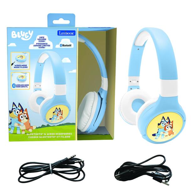 Lexibook - 2 in 1 Bluetooth® Headphones - Bluey